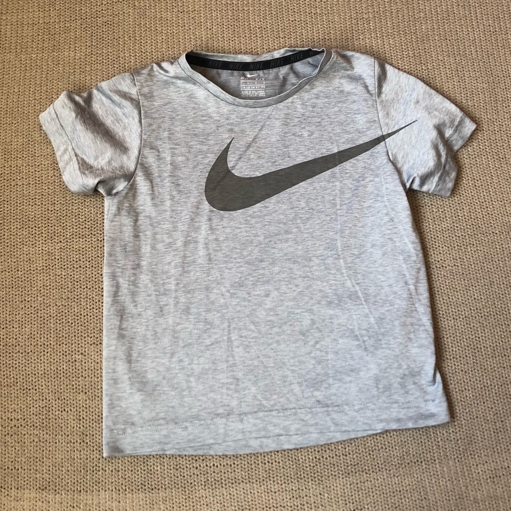 Gray Nike shirt